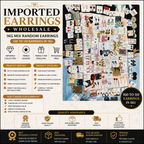 Imported Mix Earrings Box – 1 KG (120–140 Random Designs)