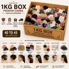 Premium China Hair Accessories Mix – 1KG Box (40–45 Articles)