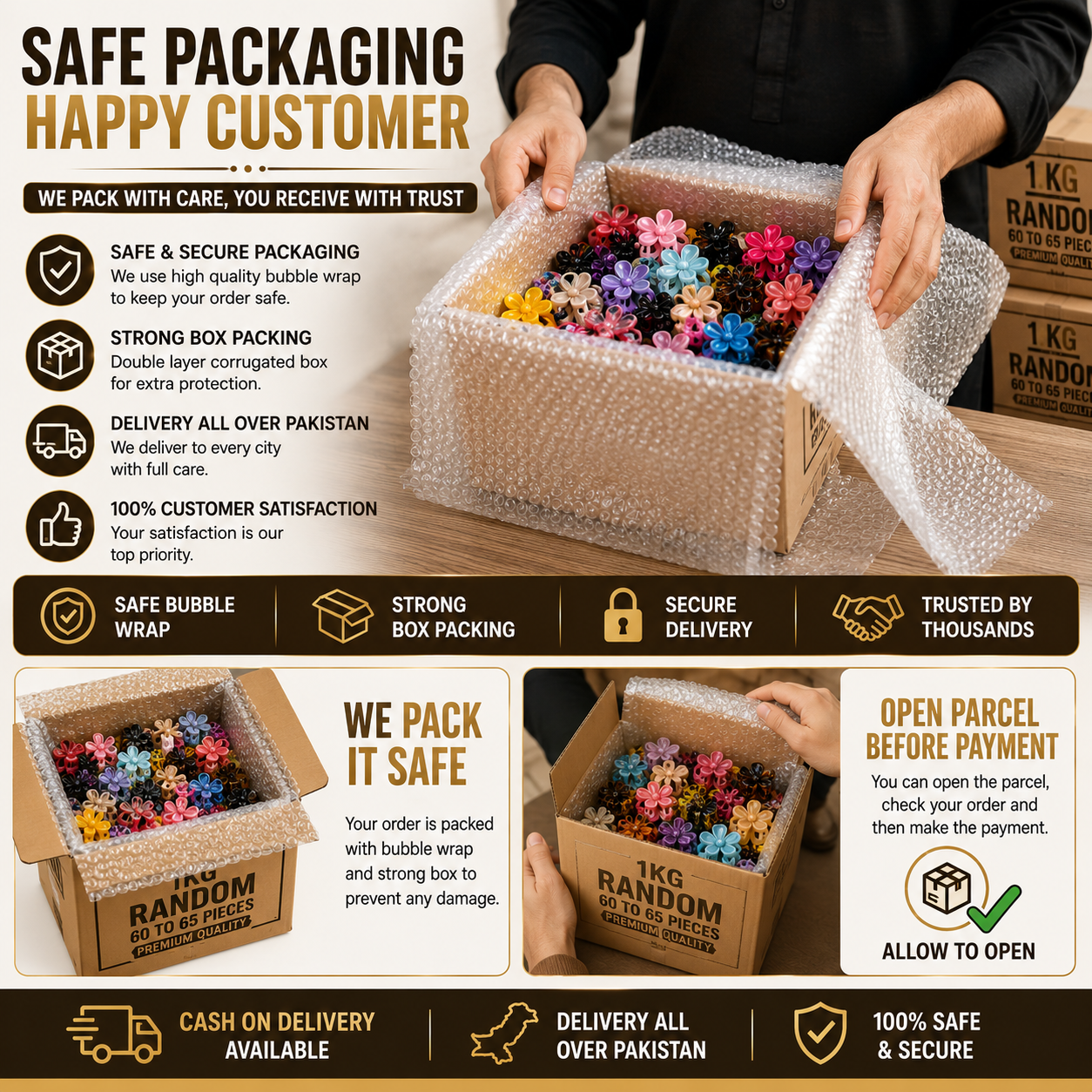 Imported Fiber Catchers – 1 KG Box (60–65) All Size Mix Catchers