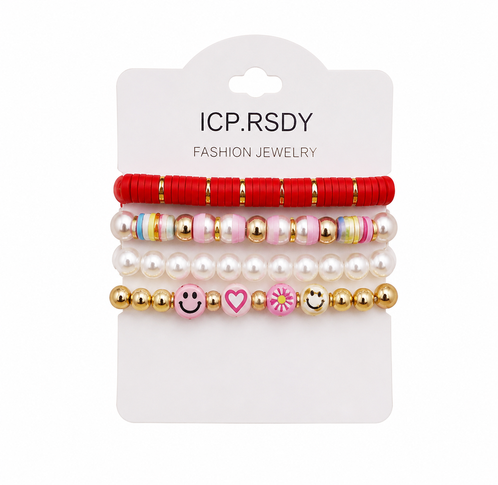 Premium Beaded Bracelet Set – 6 Card Deal