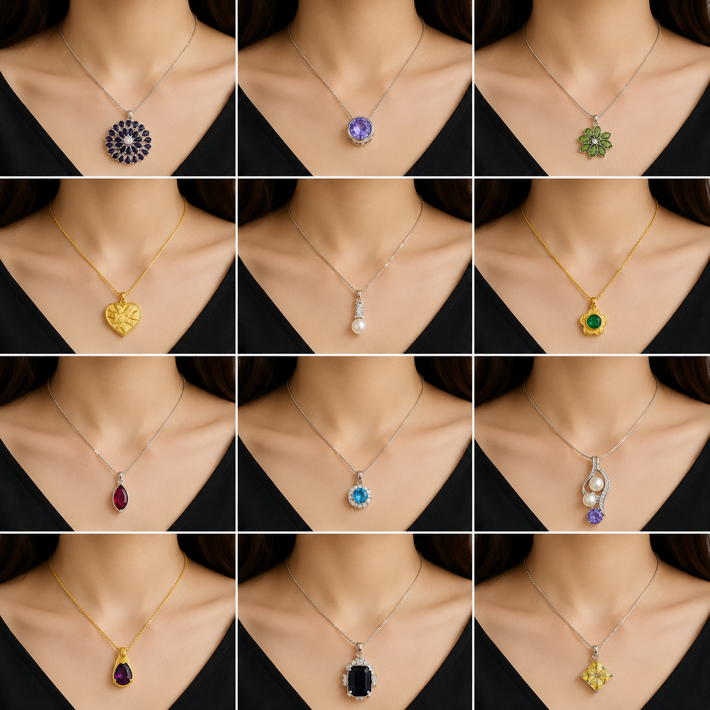 Premium Luxury Necklace Collection – 12 Mix Designs