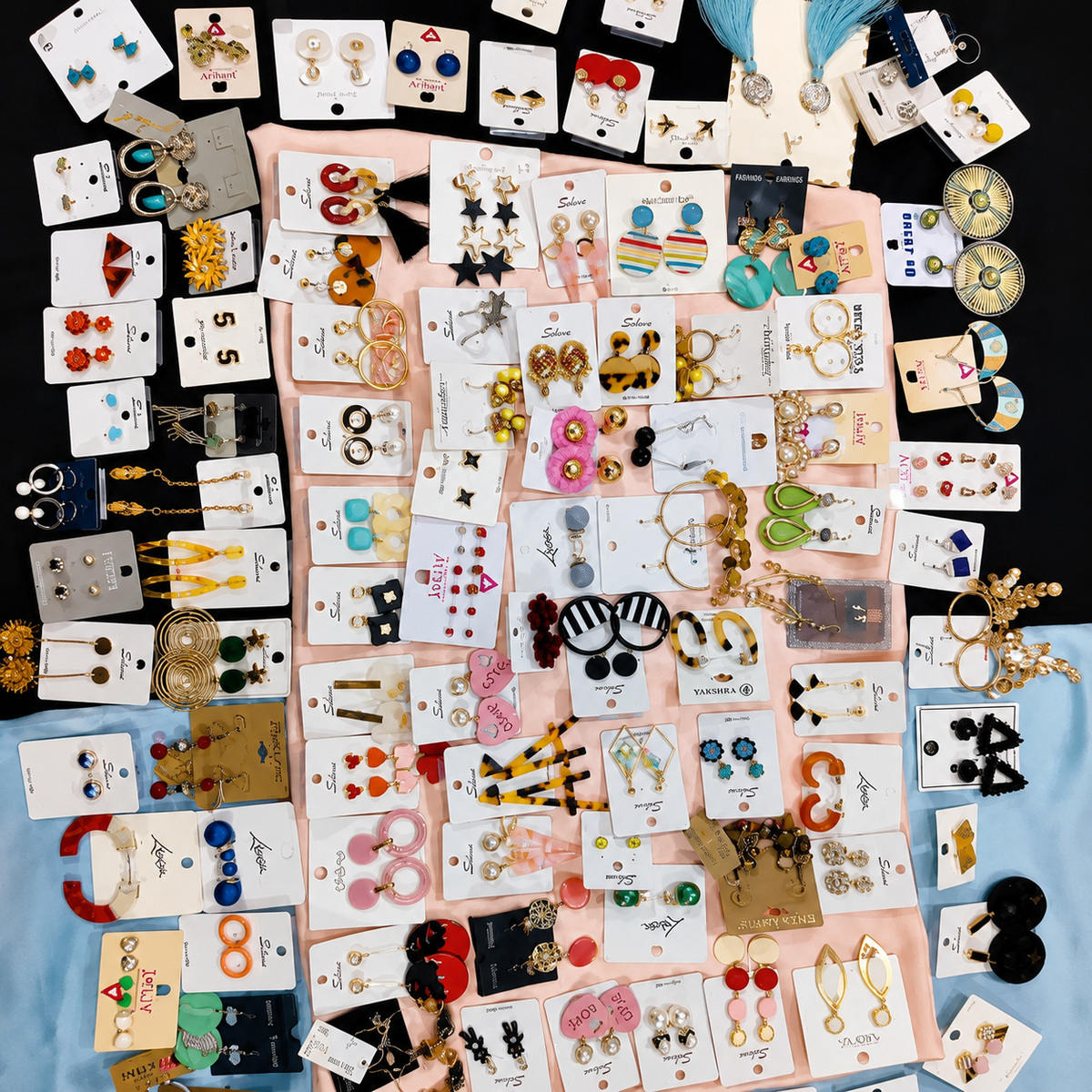 Imported Mix Earrings Box – 1 KG (120–140 Random Designs)