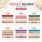 Premium Beaded Bracelet Set – 6 Card Deal
