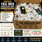 Mix Jewellery Box - 1 KG Box (60–65) Random China Imported Jewellery Items