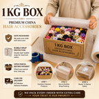 Premium China Hair Accessories Mix – 1KG Box (40–45 Articles)