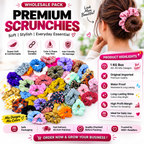 Scrunchies Wholesale Pack – 1 KG (140–150 Mix Colors)