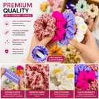 Scrunchies Wholesale Pack – 1 KG (140–150 Mix Colors)